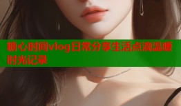 糖心时间vlog日常分享生活点滴温暖时光记录
