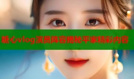 糖心vlog演员阵容揭秘平家精彩内容