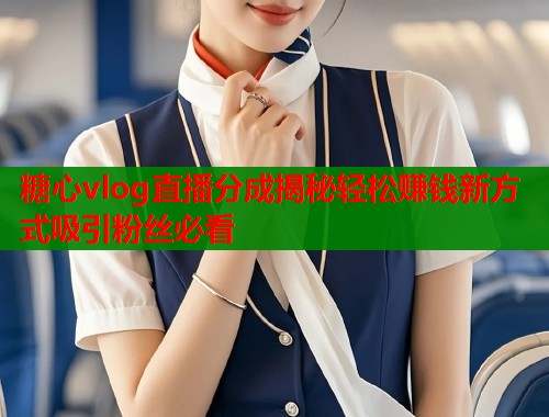 糖心vlog直播分成揭秘轻松赚钱新方式吸引粉丝必看